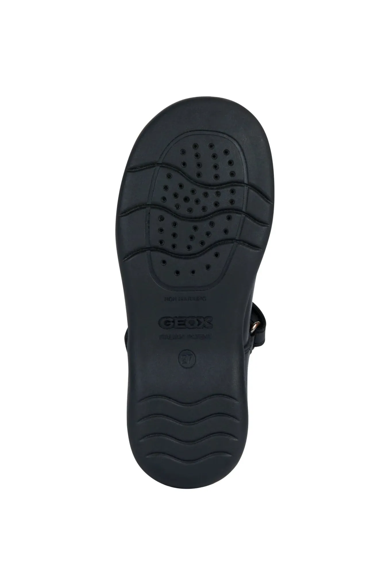 Geox: Naimara - Schwarze Muschel-Mary-Jane - Schwarzes Leder