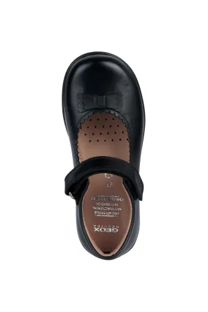 Geox: Naimara - Schwarze Muschel-Mary-Jane - Schwarzes Leder