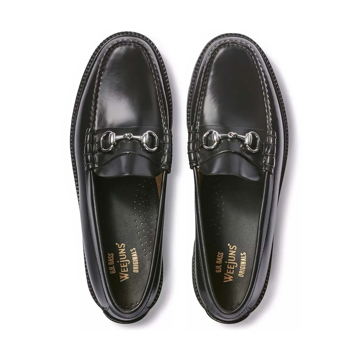 G.H. Bass Herren Lincoln Bit Lug WeeJun Schwarz