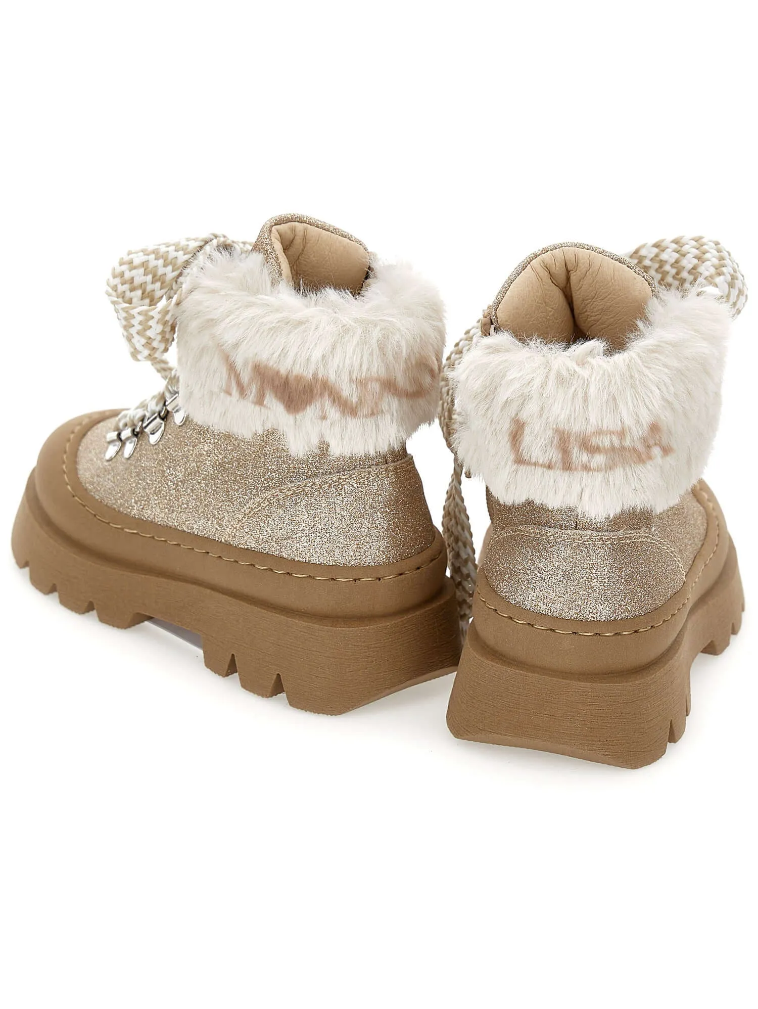 Mädchen Beige Chunky Stiefel