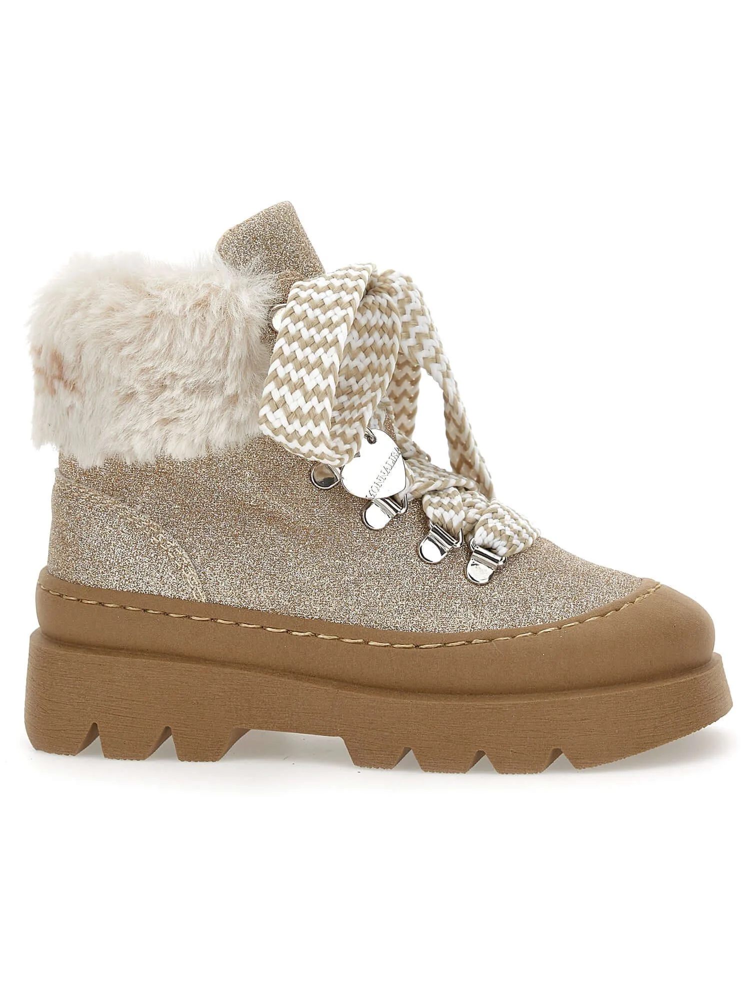 Mädchen Beige Chunky Stiefel