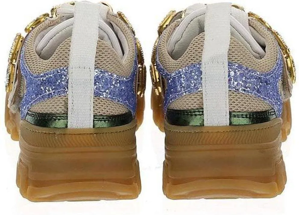 Beige Mädchen Turnschuhe