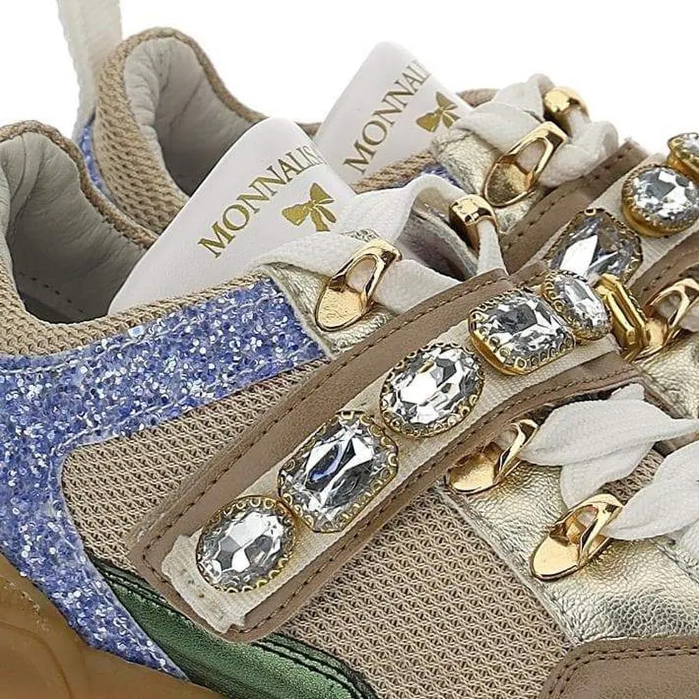 Beige Mädchen Turnschuhe