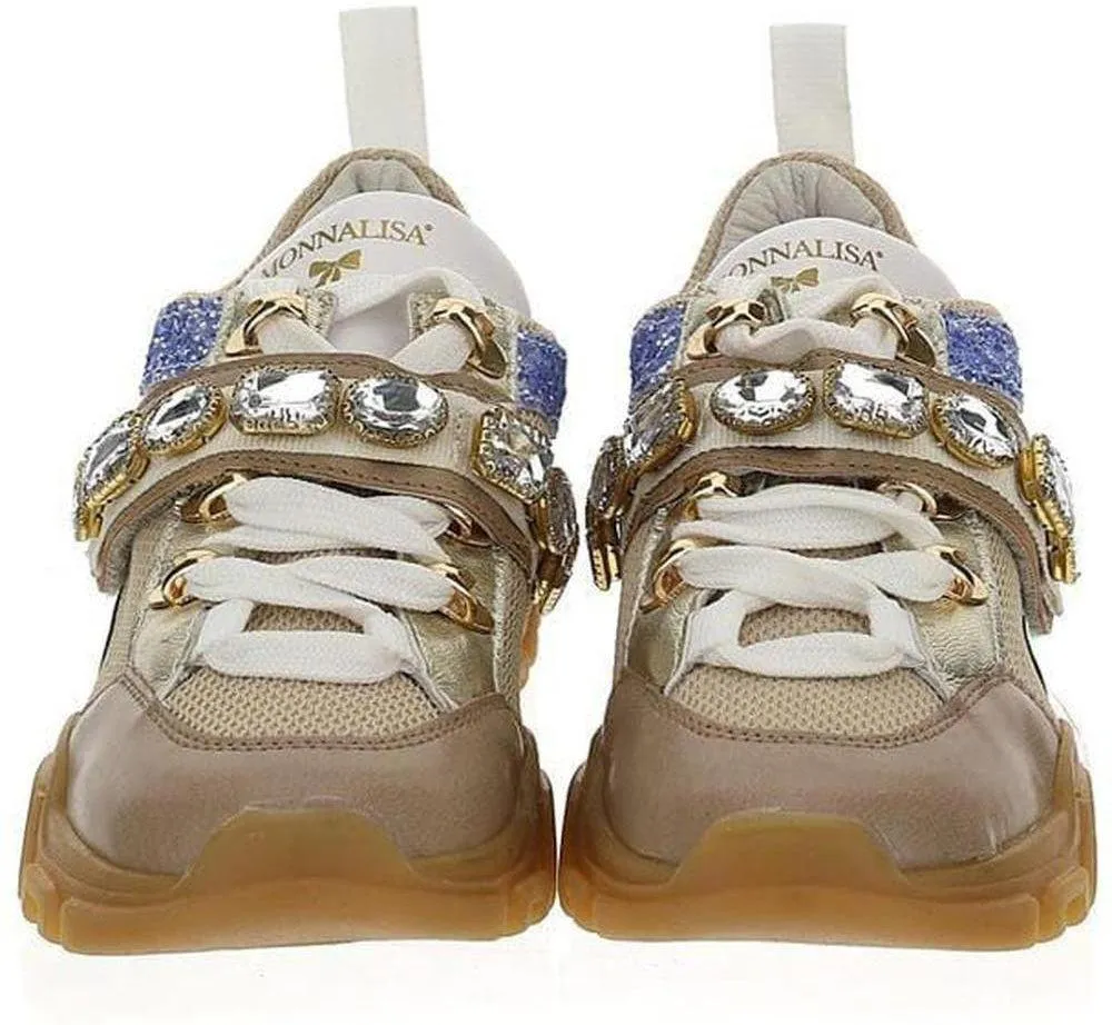 Beige Mädchen Turnschuhe