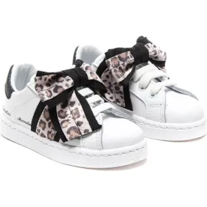 Mädchen Schwarz & Weiß Glitzer Turnschuhe 4703 9950
