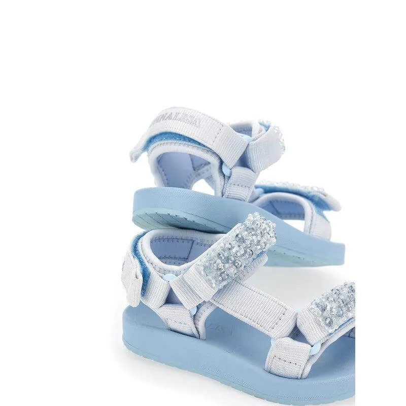 Mädchen Blaue Juwelen Sandalen