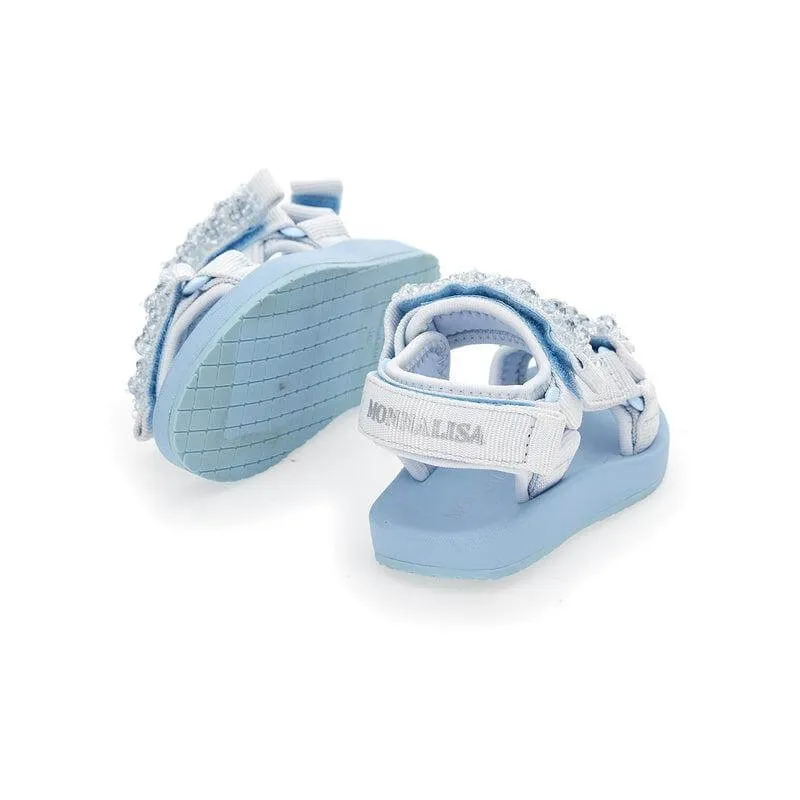 Mädchen Blaue Juwelen Sandalen