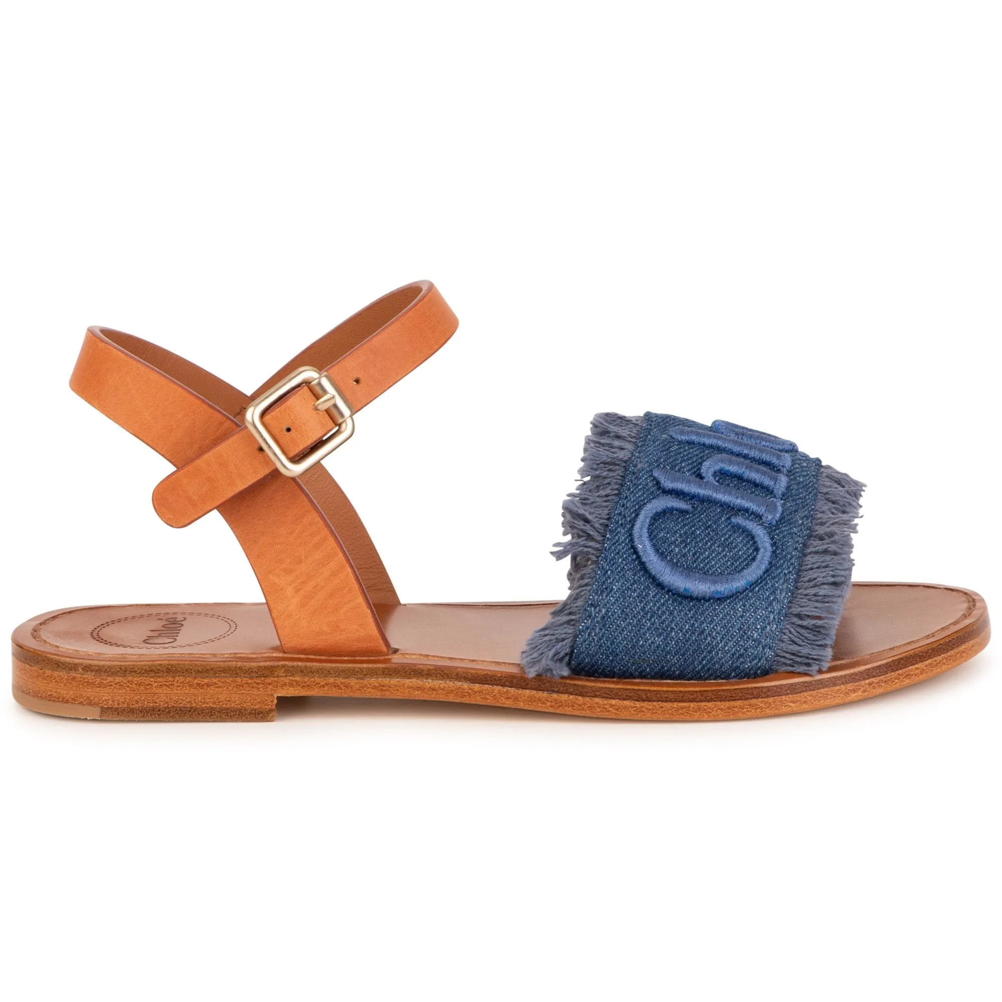 Mädchen Blaue Riemchensandalen