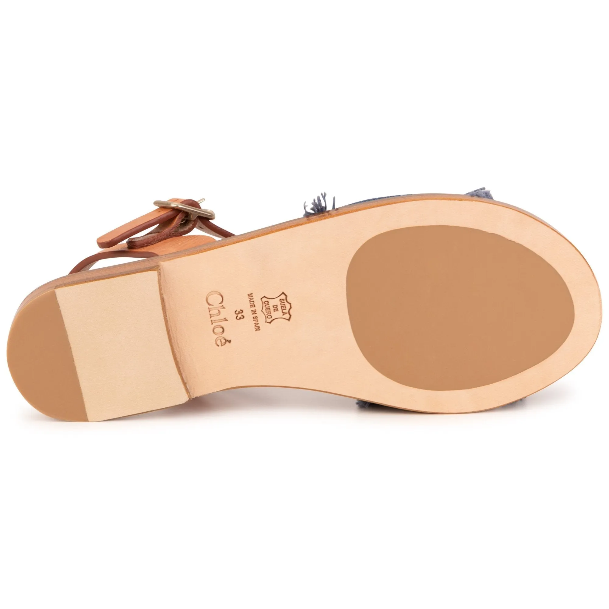 Mädchen Blaue Riemchensandalen