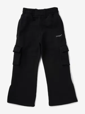 Mädchen Bookish Cargo Jogginghose in Schwarz