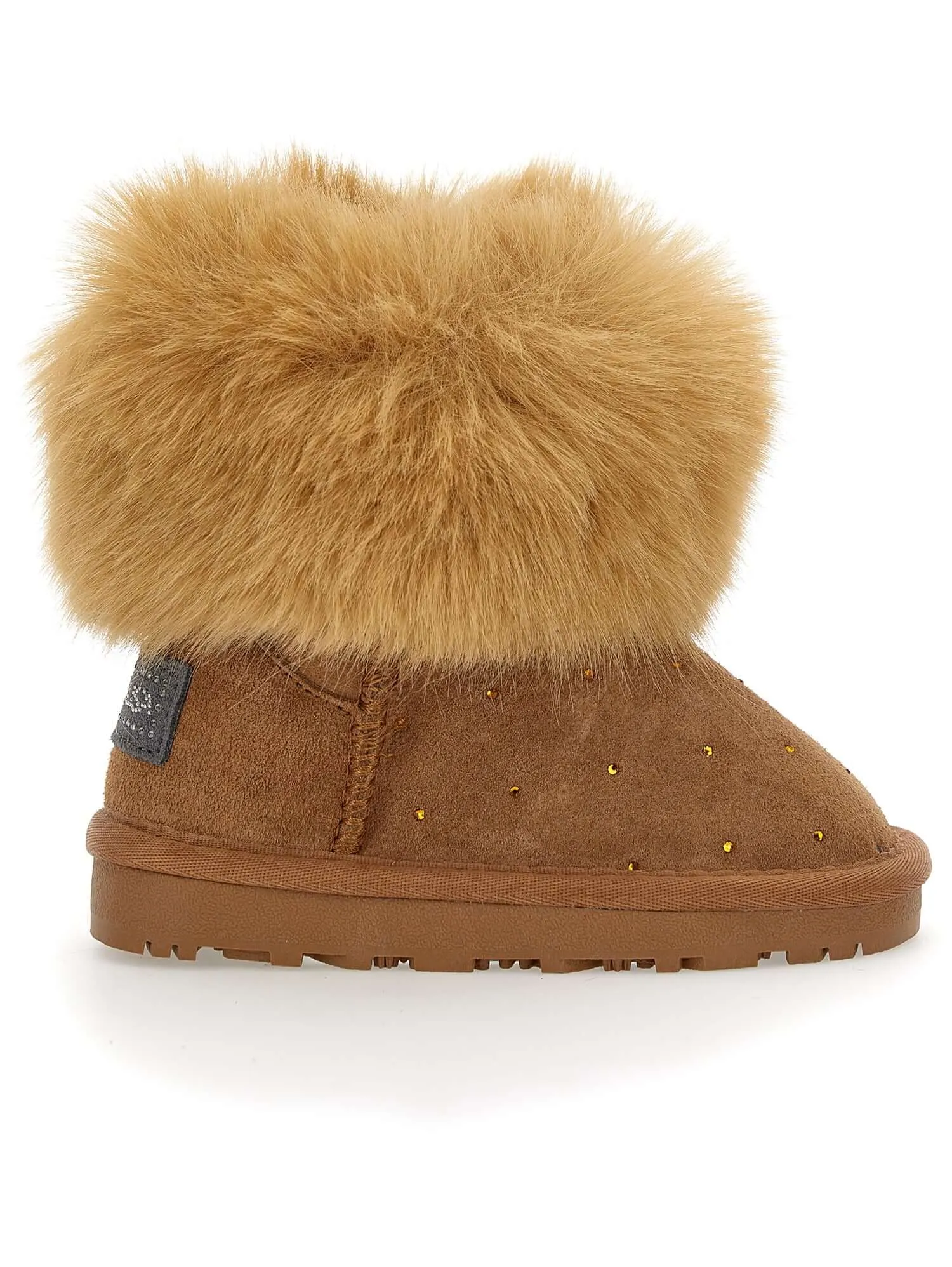 Mädchen Braune Kunstpelz Stiefel
