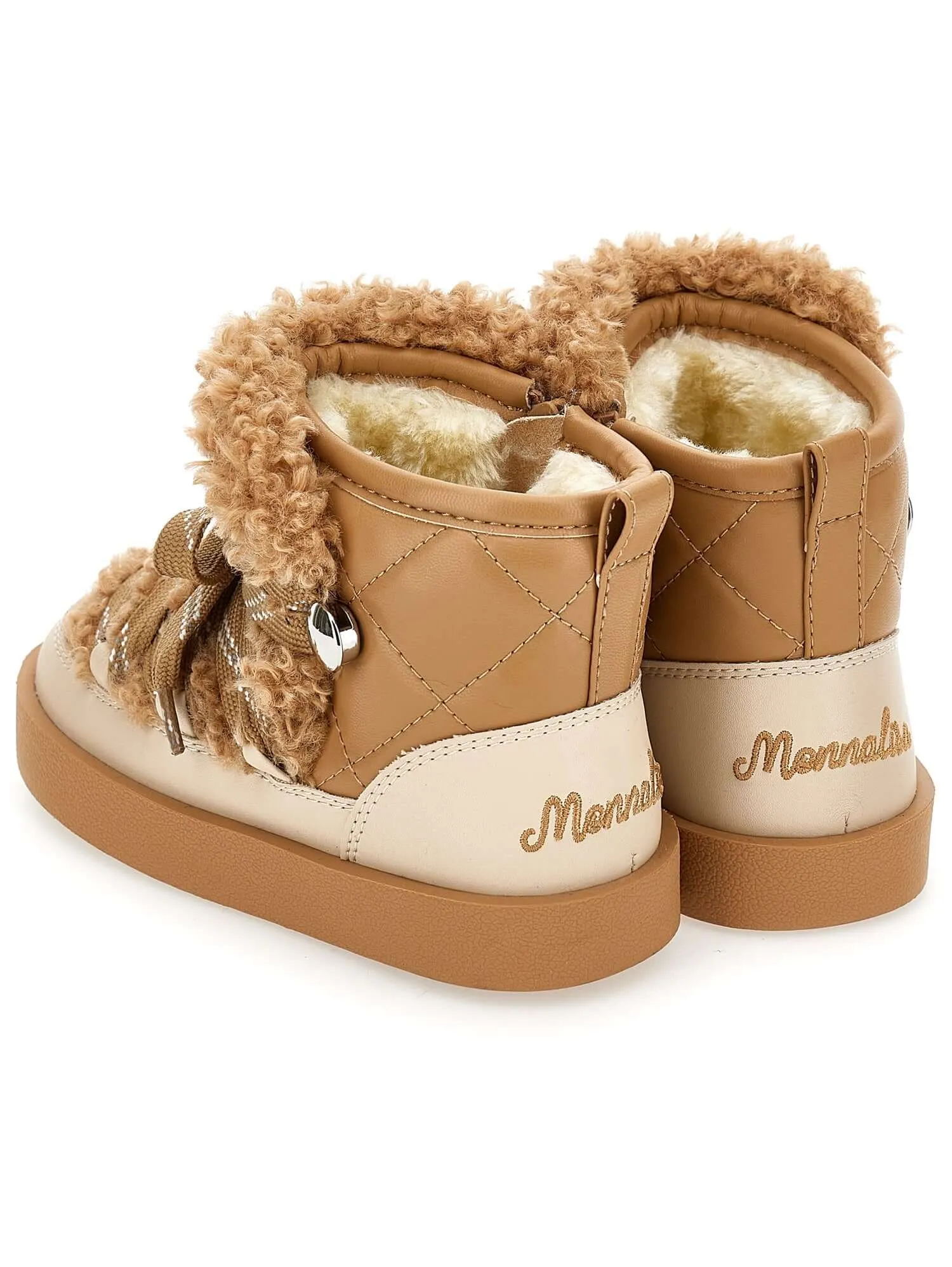 Mädchen Braune Teddy Stiefel