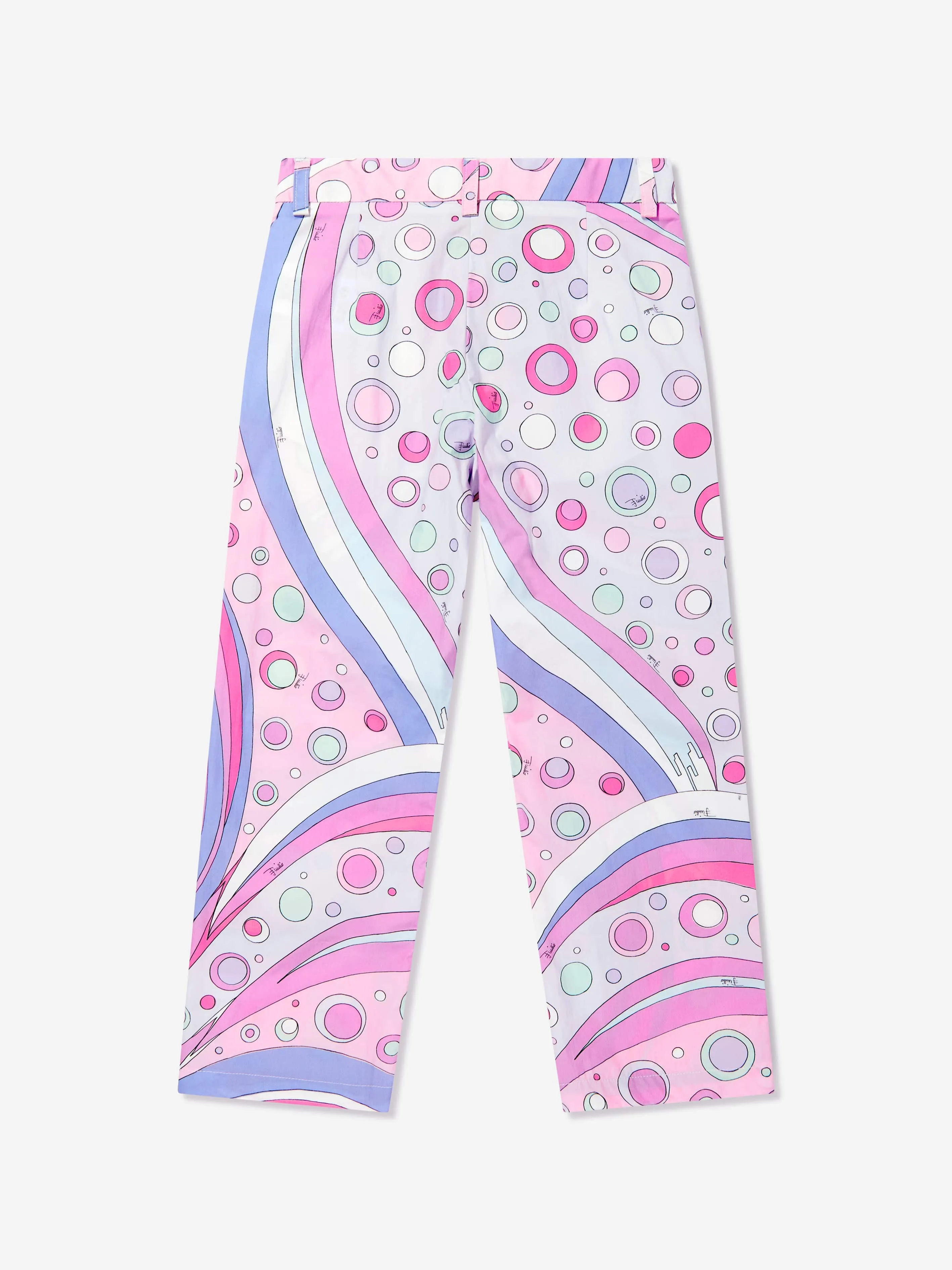 Mädchen Baumwolle Fontane Druck Hose in Rosa