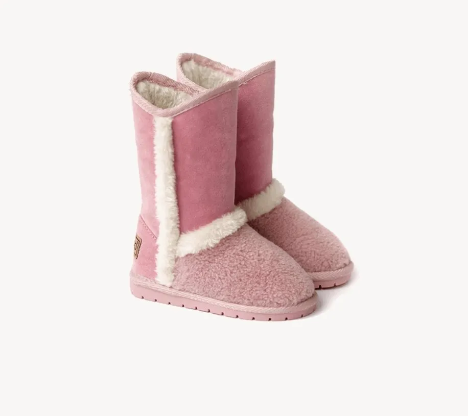 Mädchen Eskimo Winterstiefel - Zitronenrosa