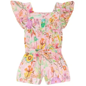 Mädchen Blumenmuster Cuban Sits Playsuit