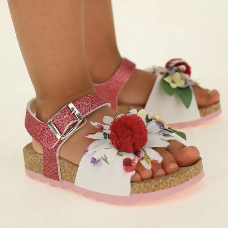 Mädchen Blumen Sandalen