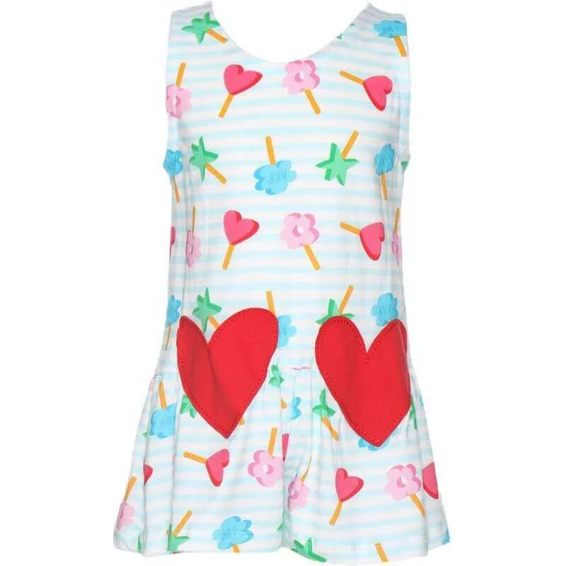 Mädchen Formentera Heart Playsuit