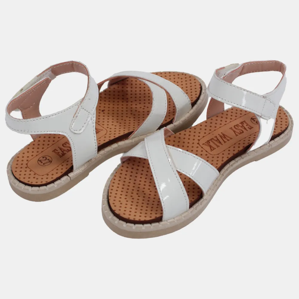 Ledersandalen für Mädchen – Sanfte Farben