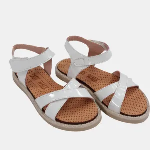Ledersandalen für Mädchen – Sanfte Farben