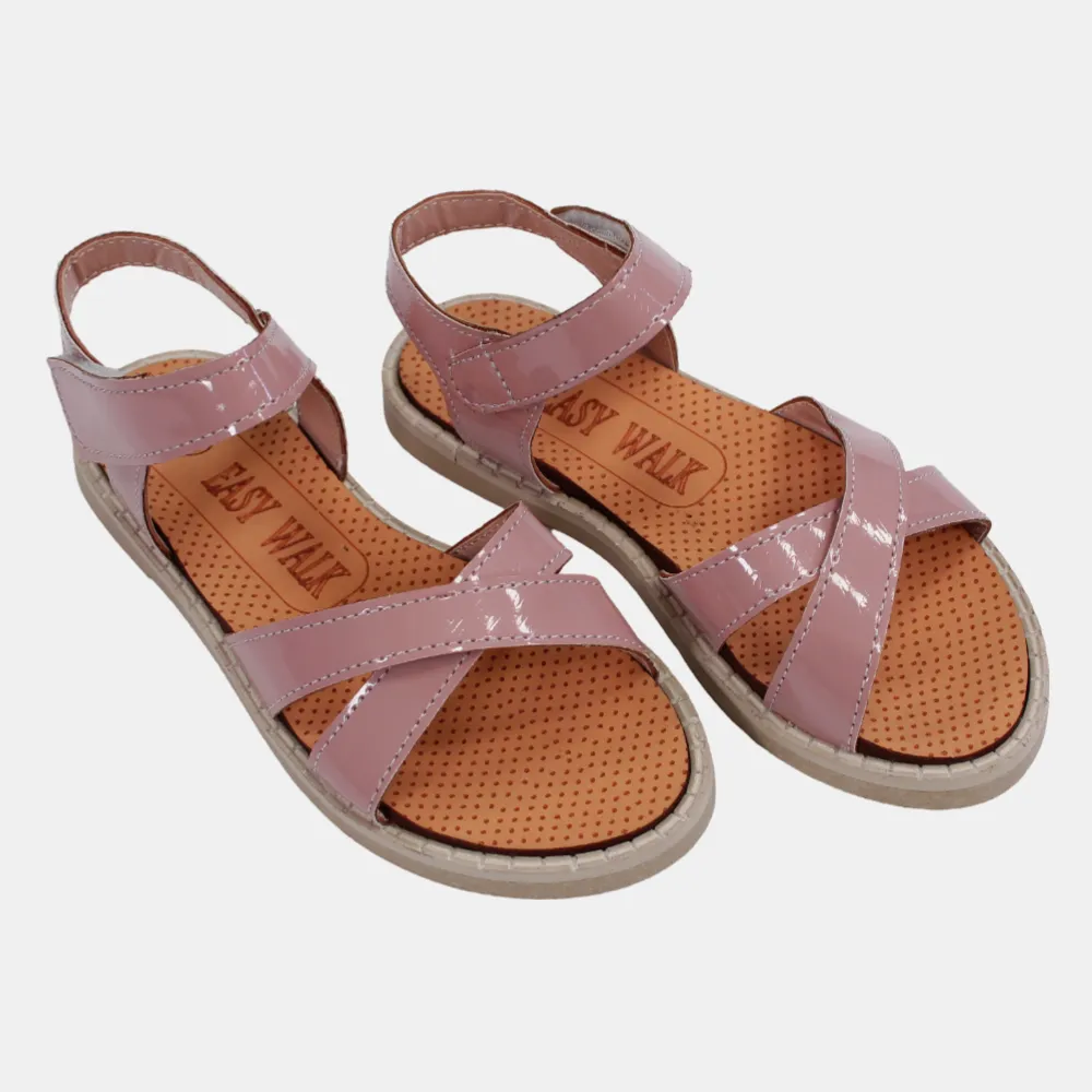 Ledersandalen für Mädchen – Sanfte Farben