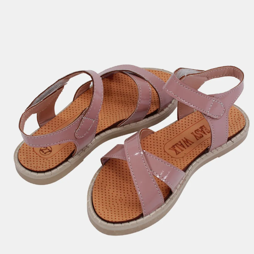 Ledersandalen für Mädchen – Sanfte Farben