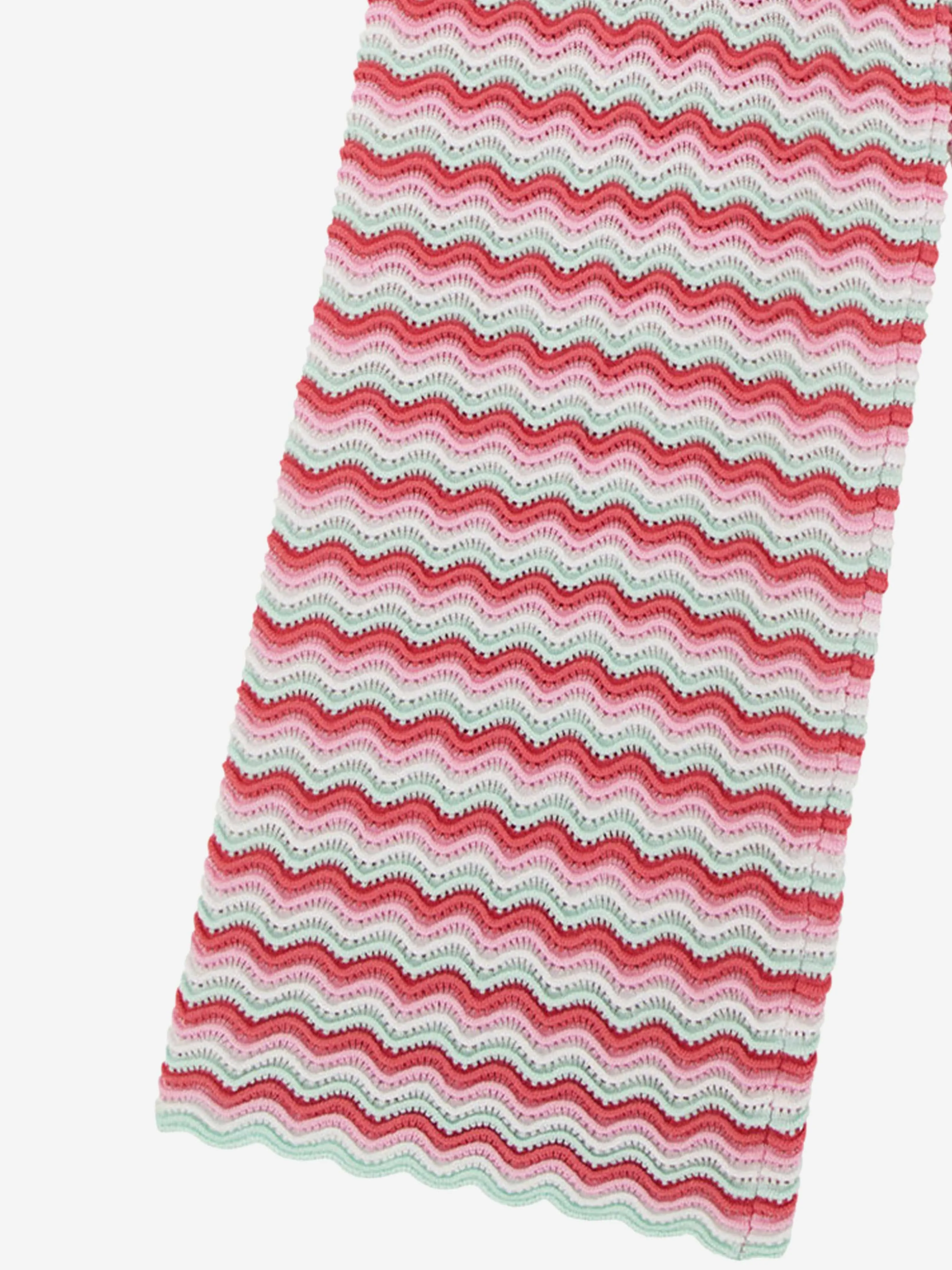 Mädchen Wellenstrickhose in Rosa