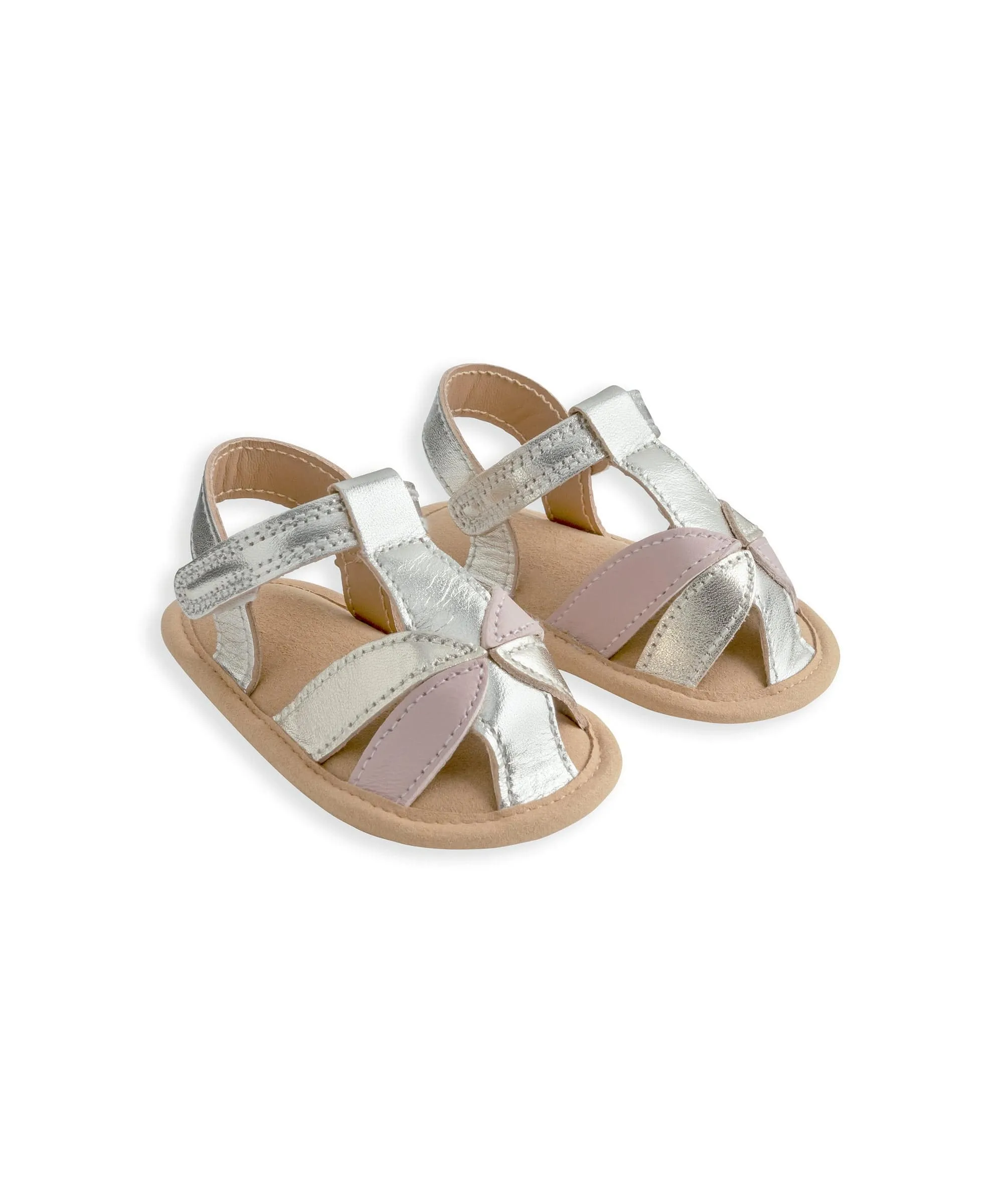 Goldene Metallik-Sandalen