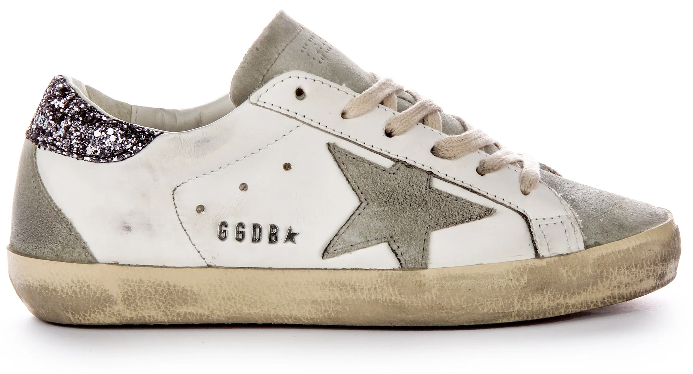 Golden Goose Super Star in Weiß Grau Damen Schuhe Golden Goose