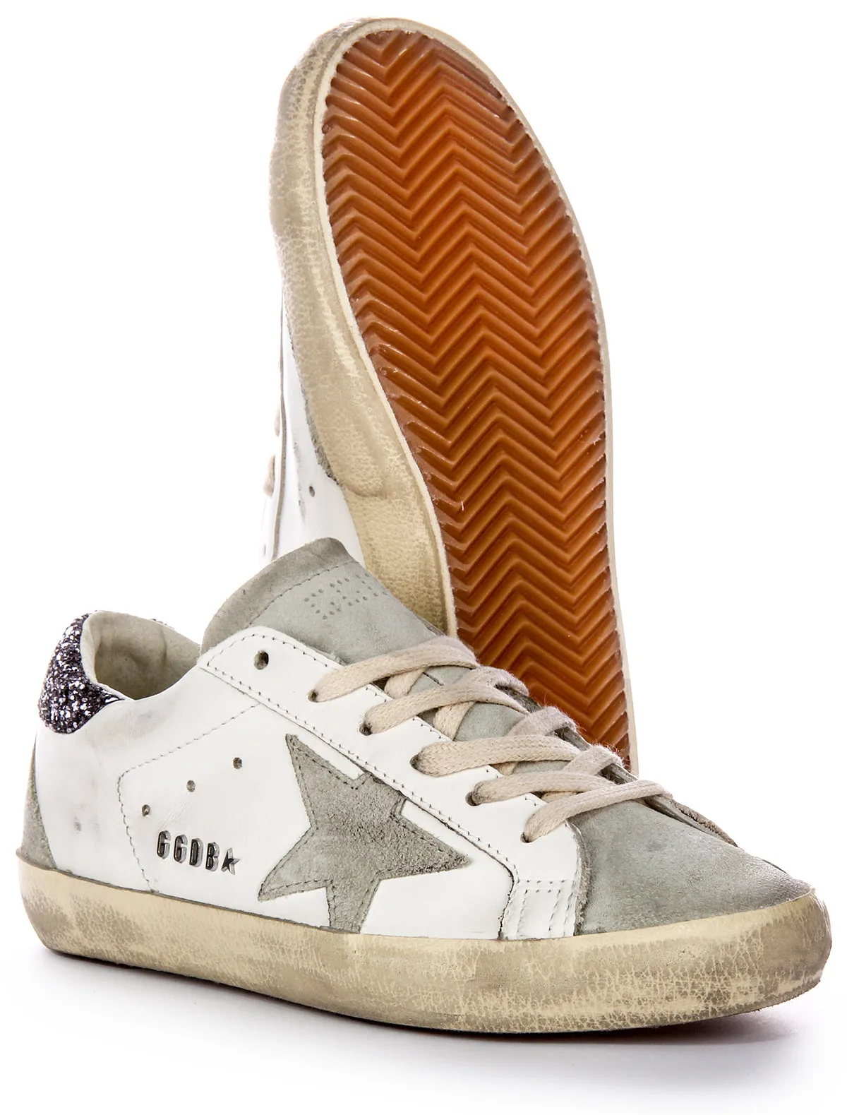 Golden Goose Super Star in Weiß Grau Damen Schuhe Golden Goose