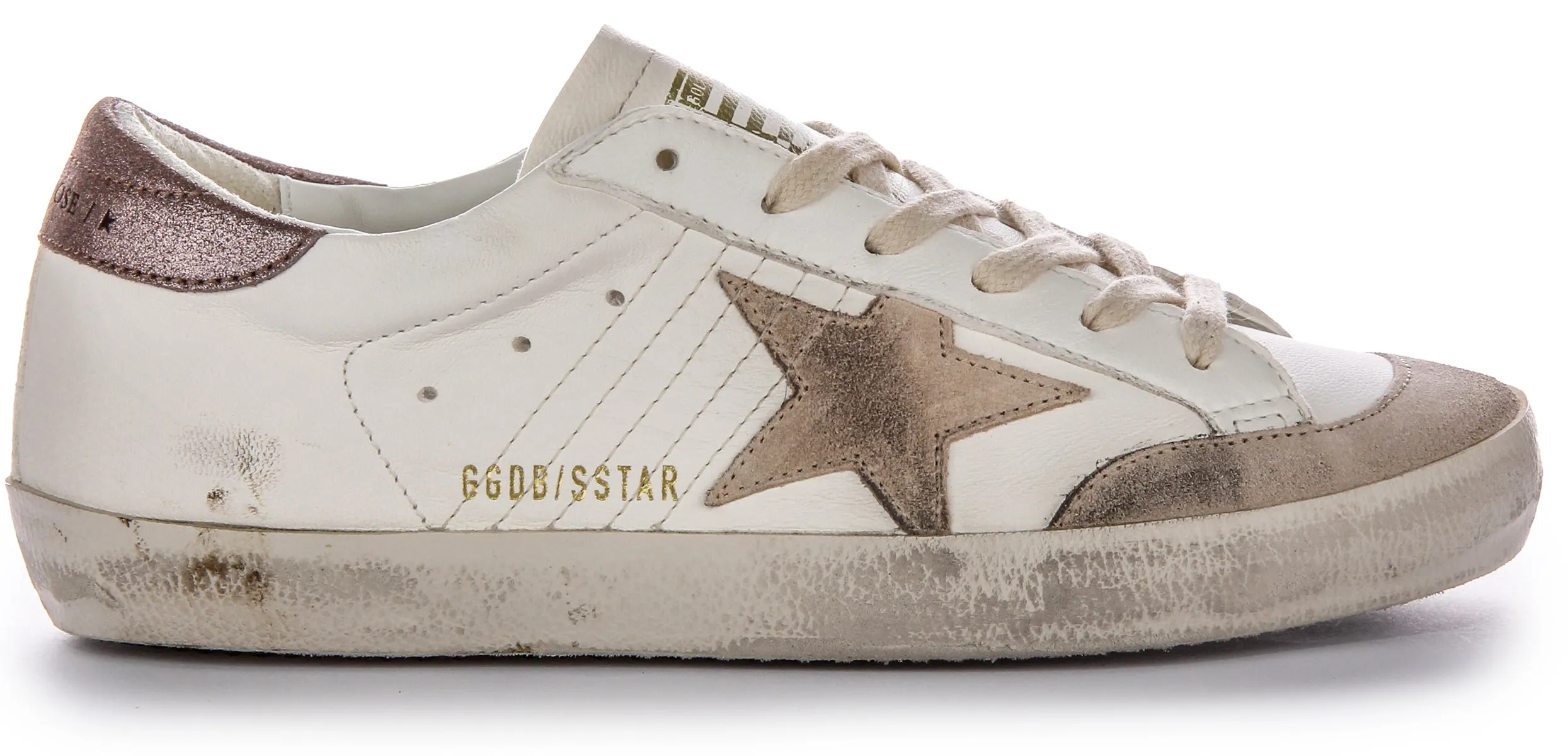 Golden Goose Super Star Stifte In Weiß Beige Für Damen Schuhe Golden Goose