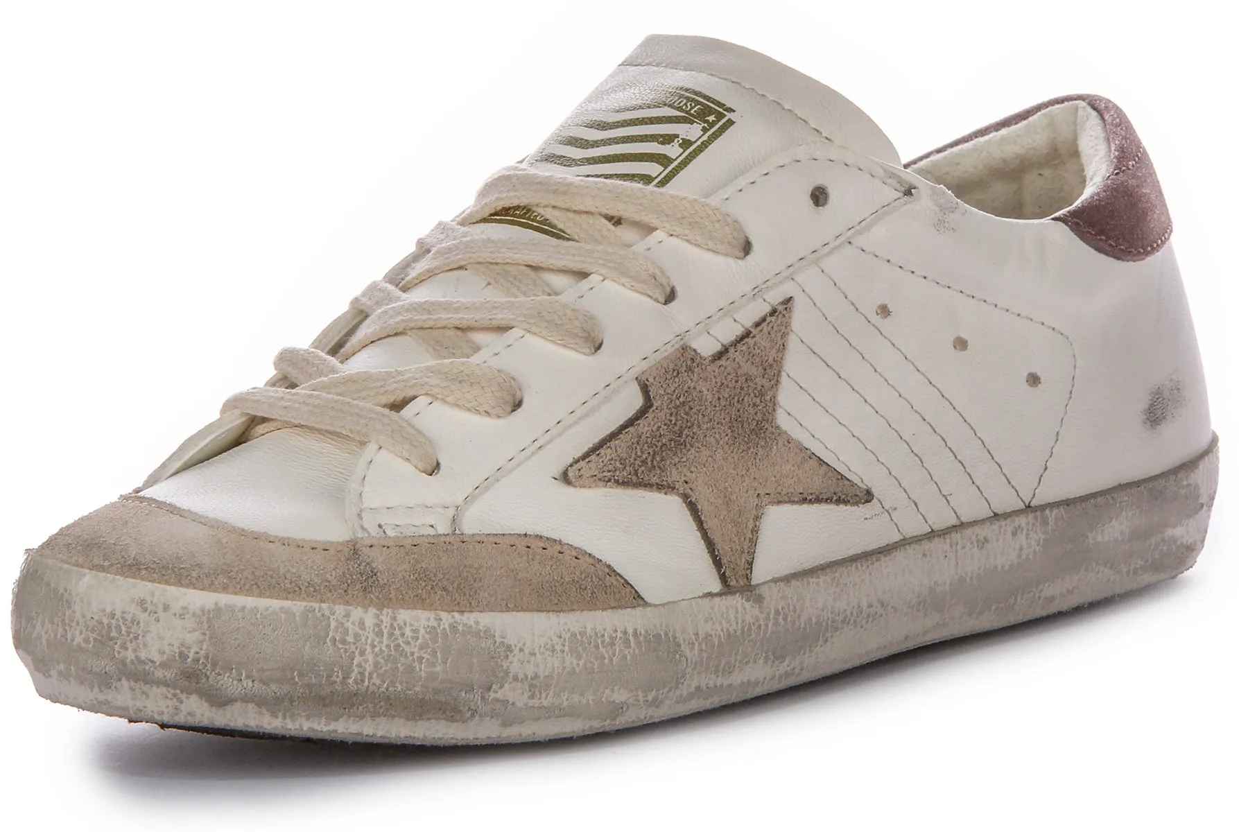 Golden Goose Super Star Stifte In Weiß Beige Für Damen Schuhe Golden Goose