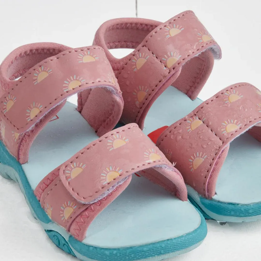 Gras & Luft Farbe Wechselnde Kindersandalen - Rosa