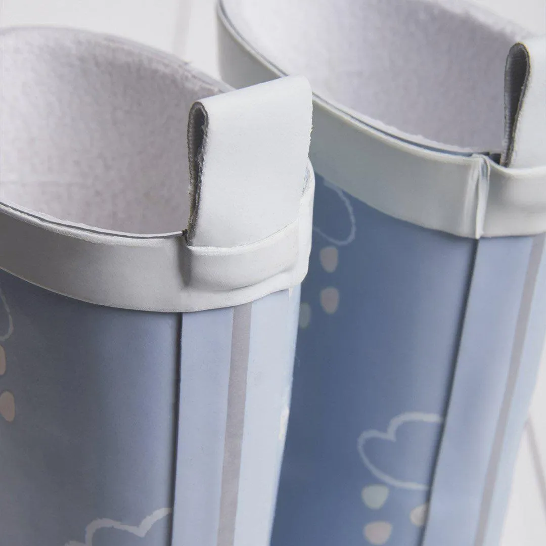 Gras & Luft Farbe-Enthüllende Gummistiefel - Babyblau