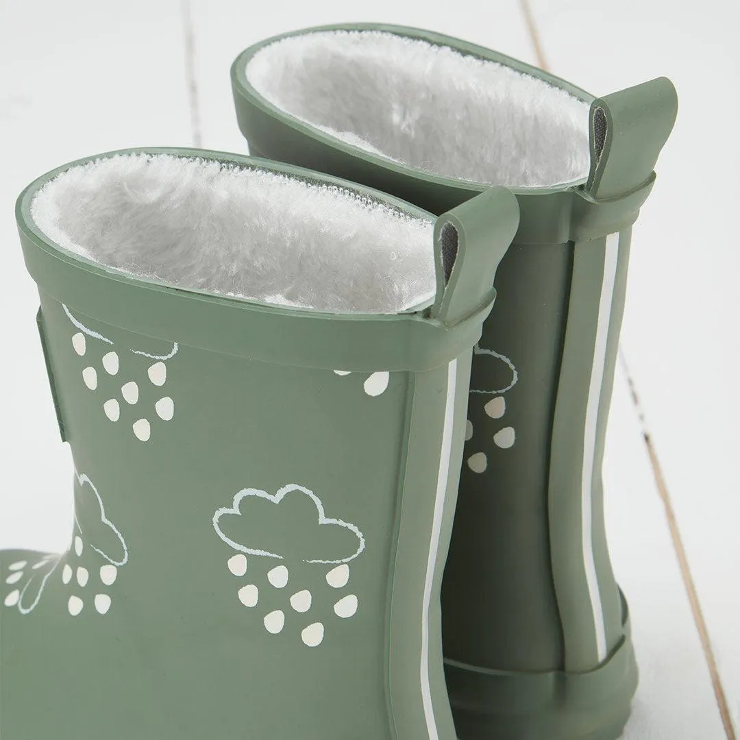 Gras & Luft Farbe-Enthüllende Gummistiefel - Khaki Grün