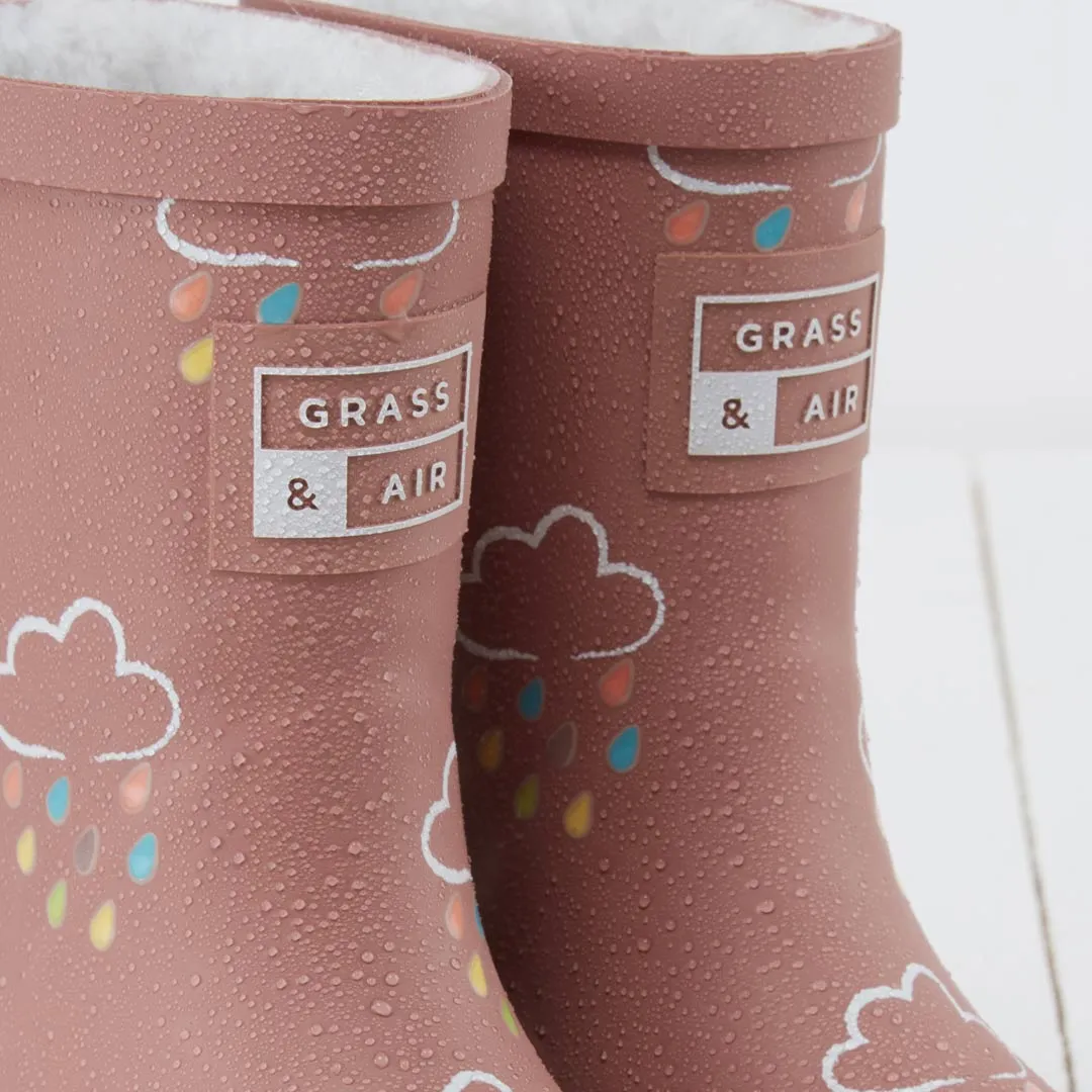 Gras & Luft Farbe-enthüllende Gummistiefel - Rose