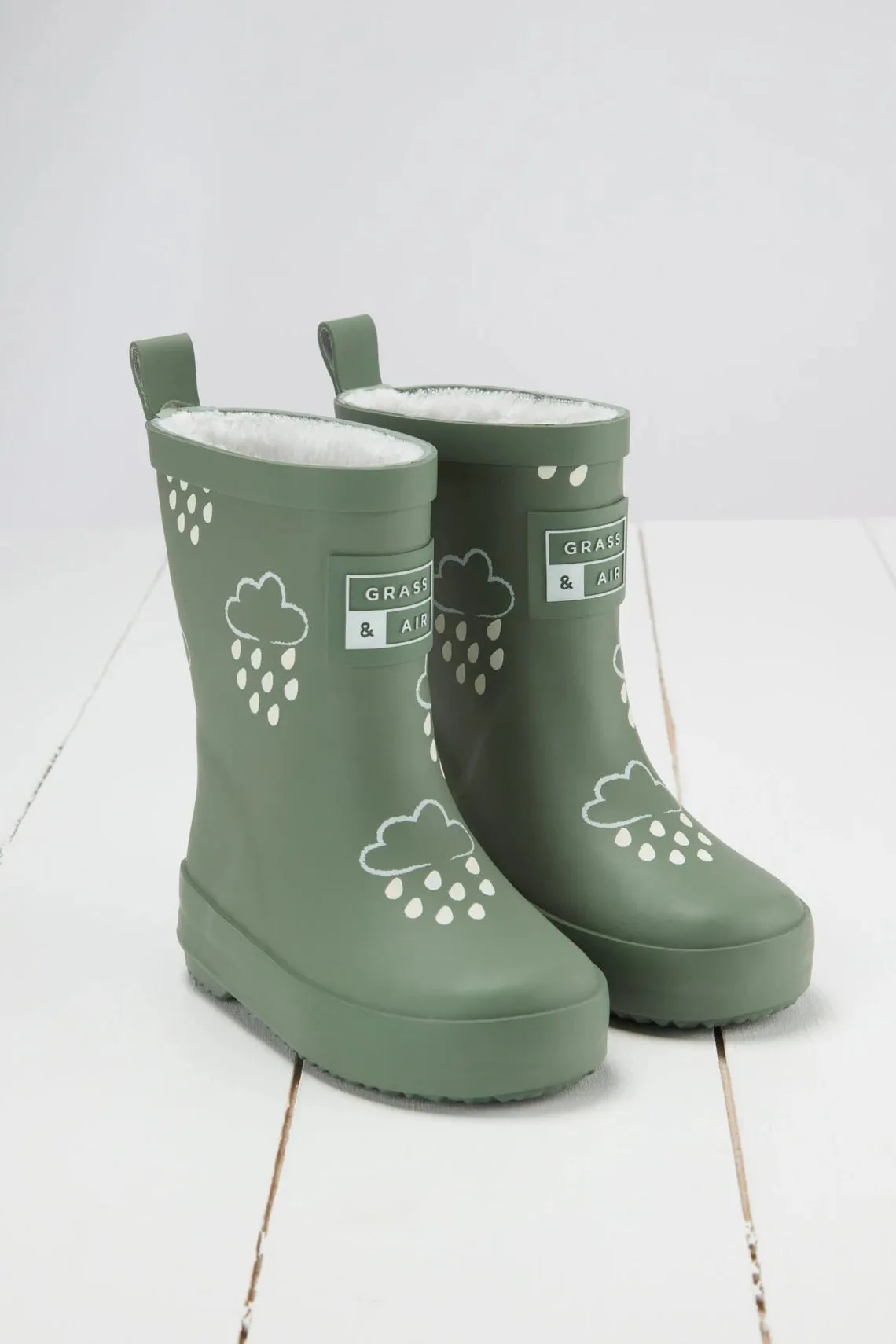 Gras & Luft: Khaki Grün Farbwechselnde Gummistiefel
