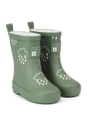 Gras & Luft: Khaki Grün Farbwechselnde Gummistiefel