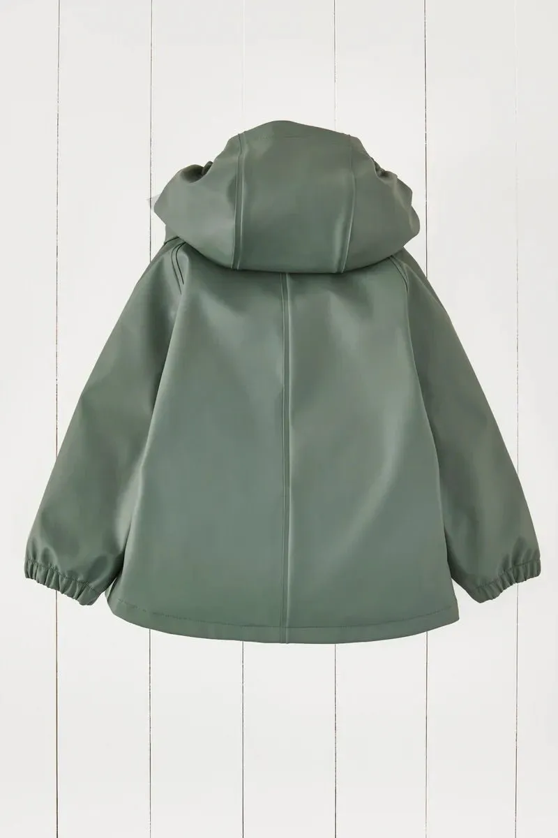 Gras & Luft: Khaki wasserdichte Regenjacke