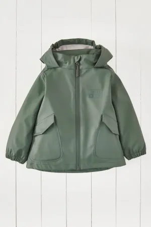 Gras & Luft: Khaki wasserdichte Regenjacke