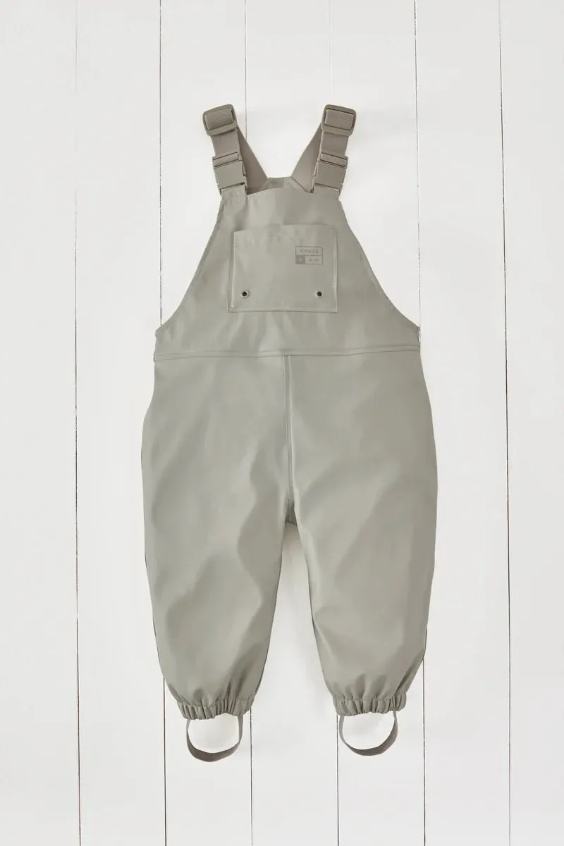 Gras & Luft: Rainster wasserdichte Latzhose - Grau