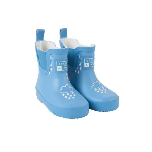Grass & Air Shortie Abenteuer-Stiefel Mit Tasche - Kornblumenblau