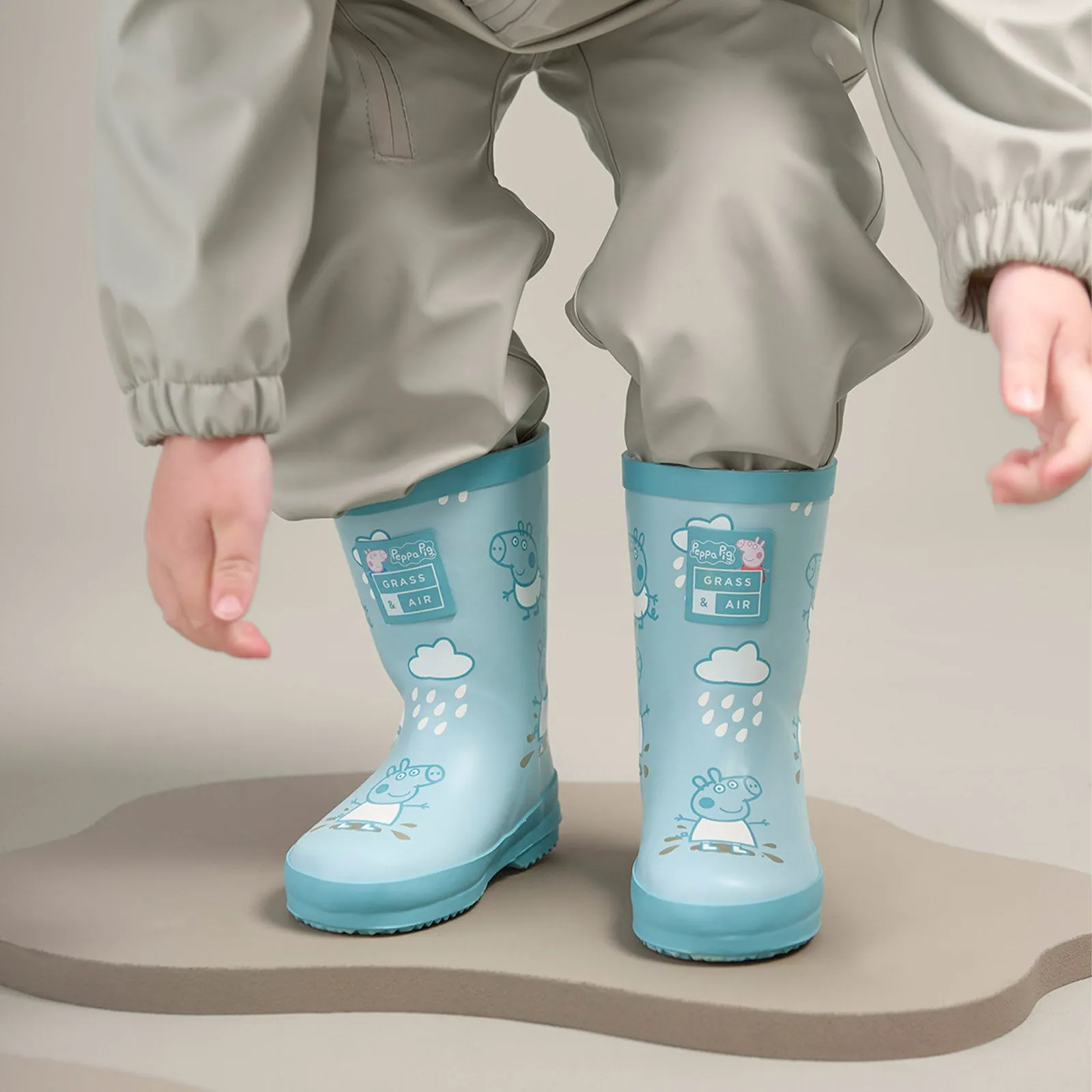 Gras & Luft x Peppa Pig Farbwechselnde Gummistiefel