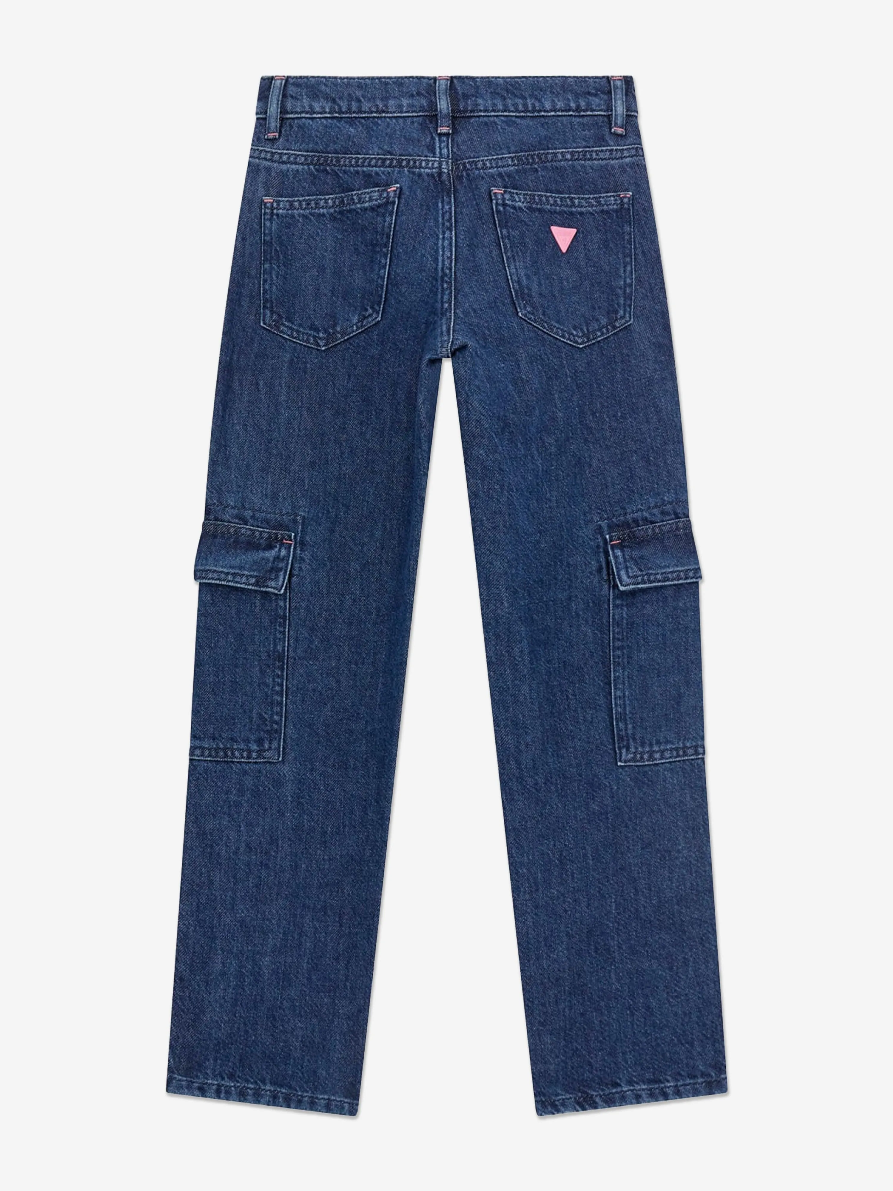 Guess Girls Tencel Cargo-Hose in Blau