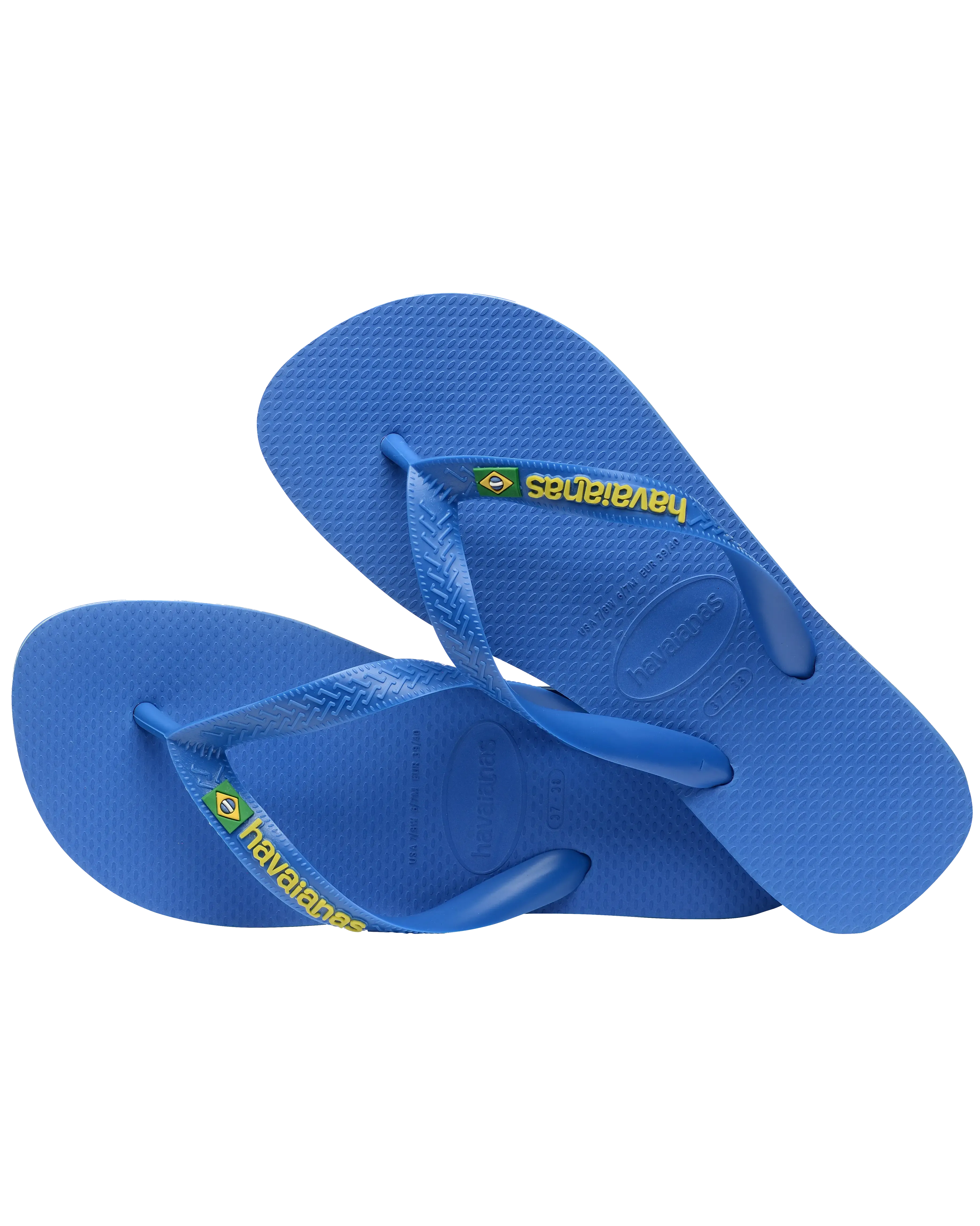 Havaianas Schuhe Jungen Brasil Logo Neon Flip-Flops in Sternenblau