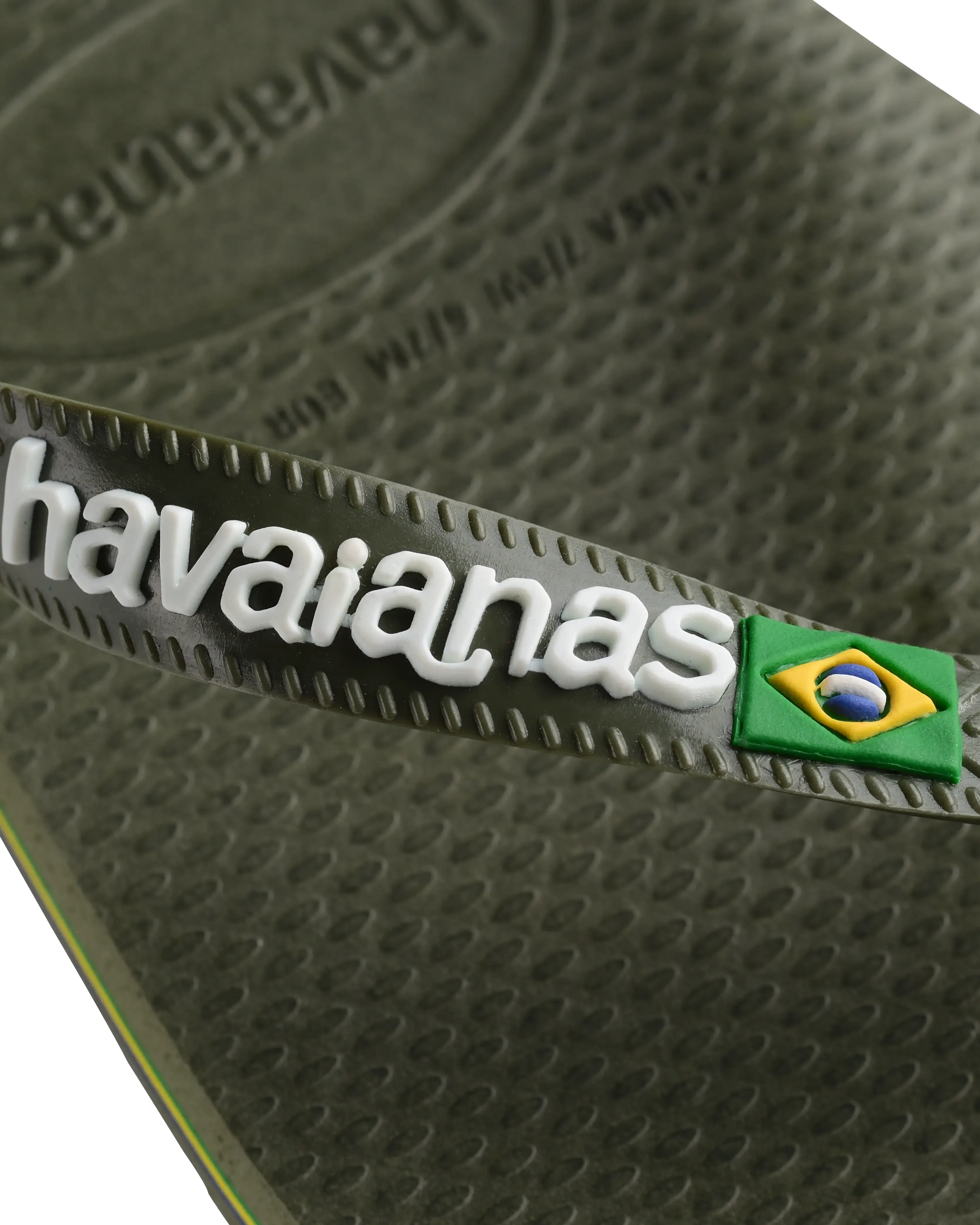 Havaianas Schuhe Jungen Brasilien Logo Flip-Flops in Grün