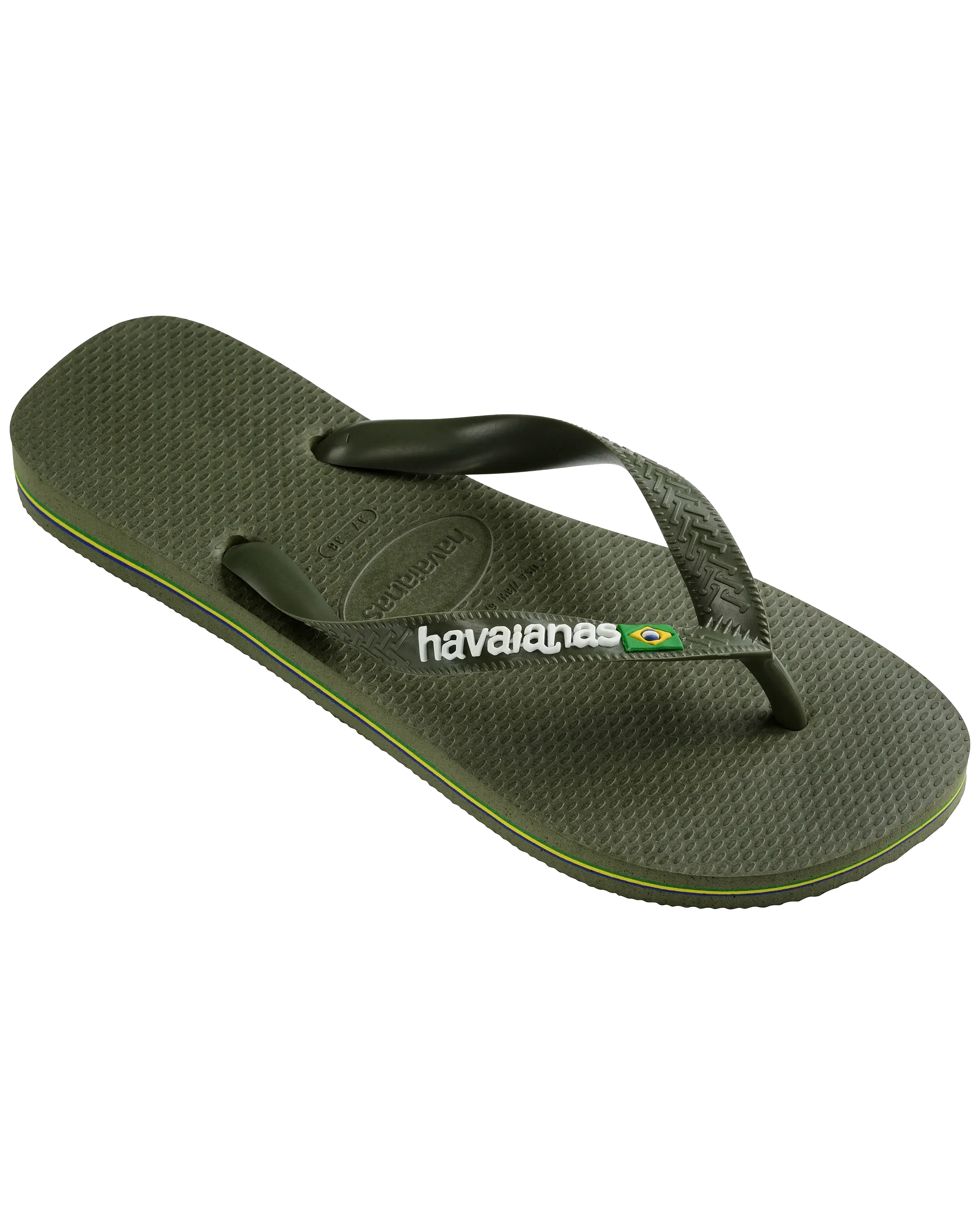 Havaianas Schuhe Jungen Brasilien Logo Flip-Flops in Grün