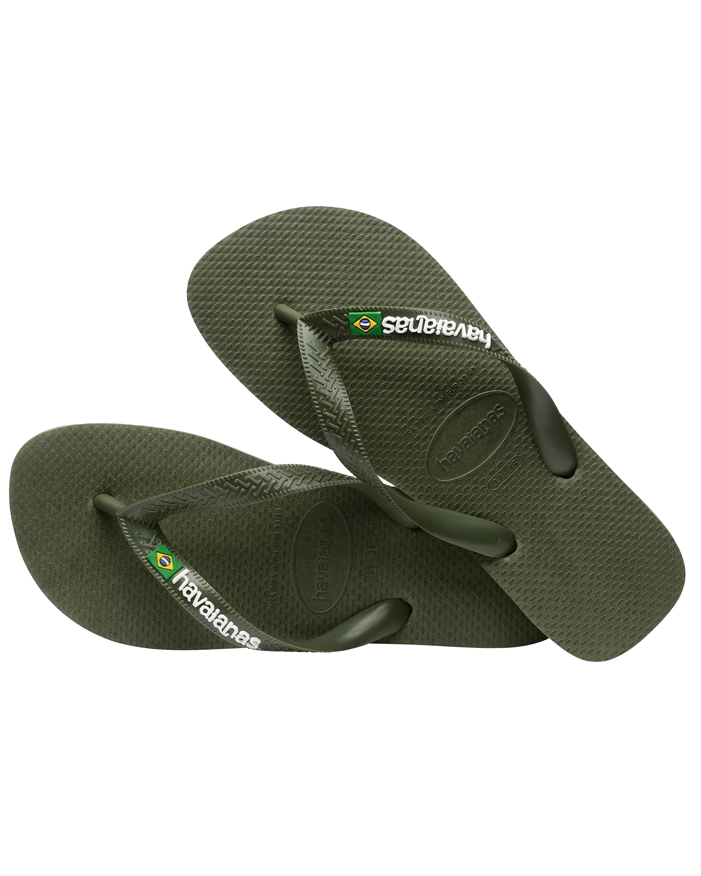 Havaianas Schuhe Jungen Brasilien Logo Flip-Flops in Grün