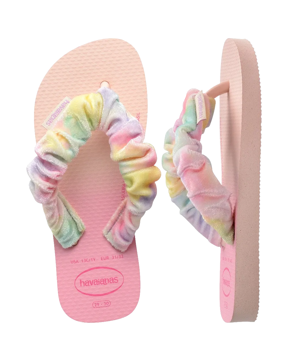 Havaianas Schuhe Mädchen Flauschige Flip-Flops in Ballettrosa
