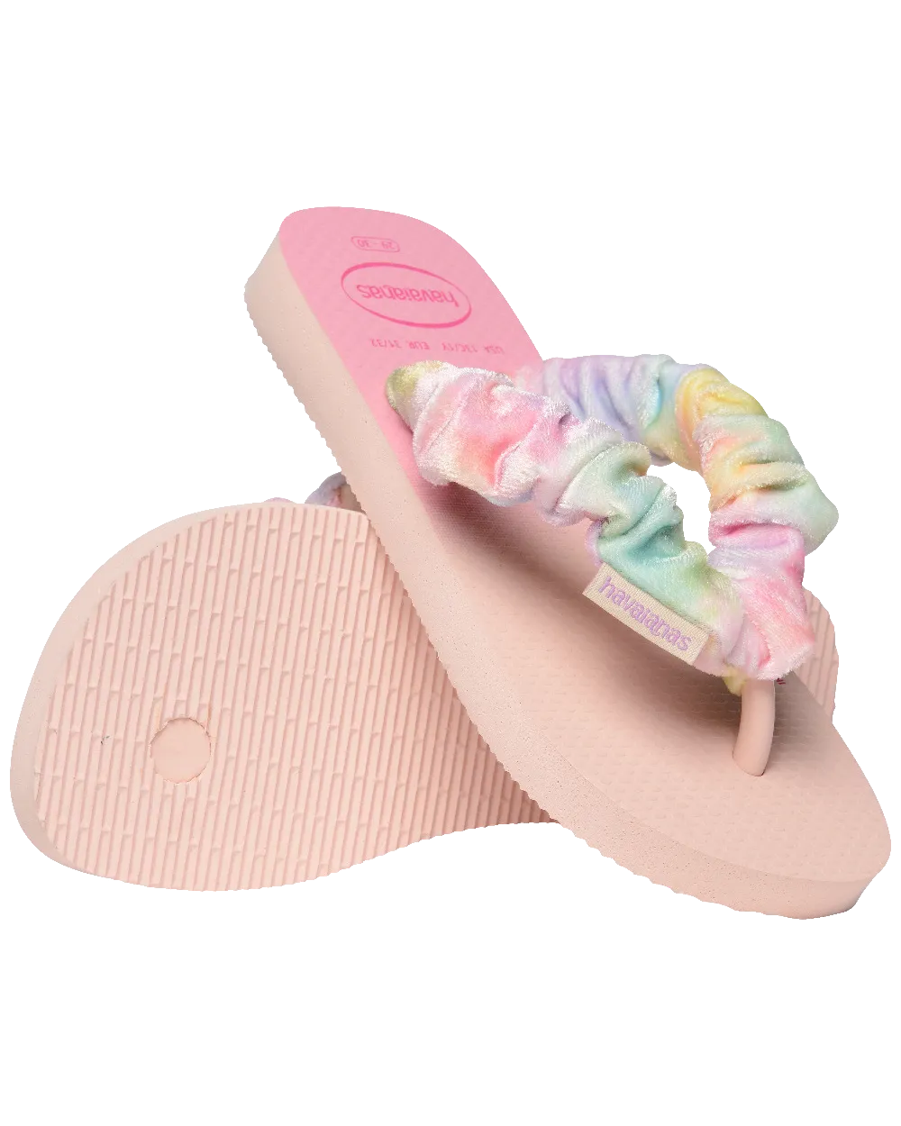 Havaianas Schuhe Mädchen Flauschige Flip-Flops in Ballettrosa