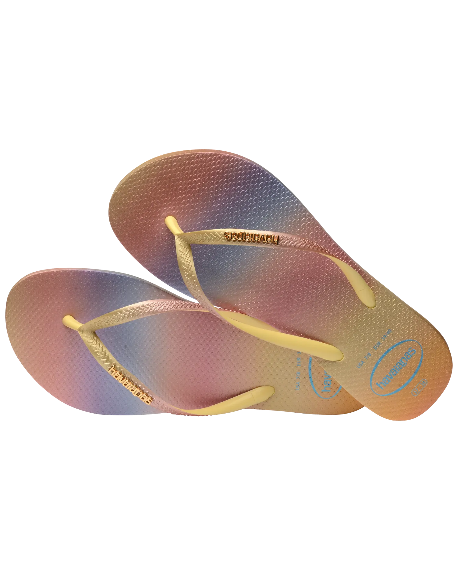 Havaianas Schuhe Slim Gradient Sunset Flip-Flops in Gelb Pixel